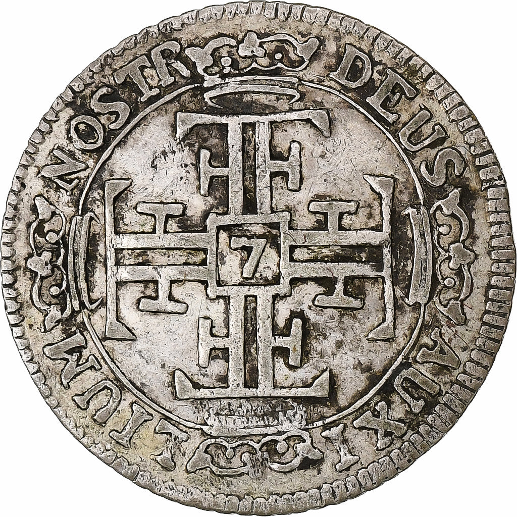 SWISS CANTONS, FREIBURG, 7 Kreuzer, 1797, Billon, EF(40-45)