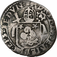 SWISS CANTONS, Bishopric of Sion, Adrian III, 1 Batz, 1644, Billon
