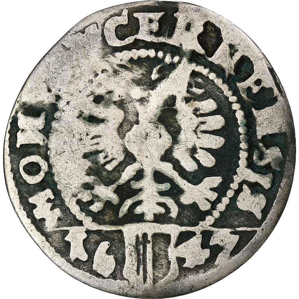 SWISS CANTONS, LUZERN, 1 Schilling, 1647, Billon, VF(20-25)