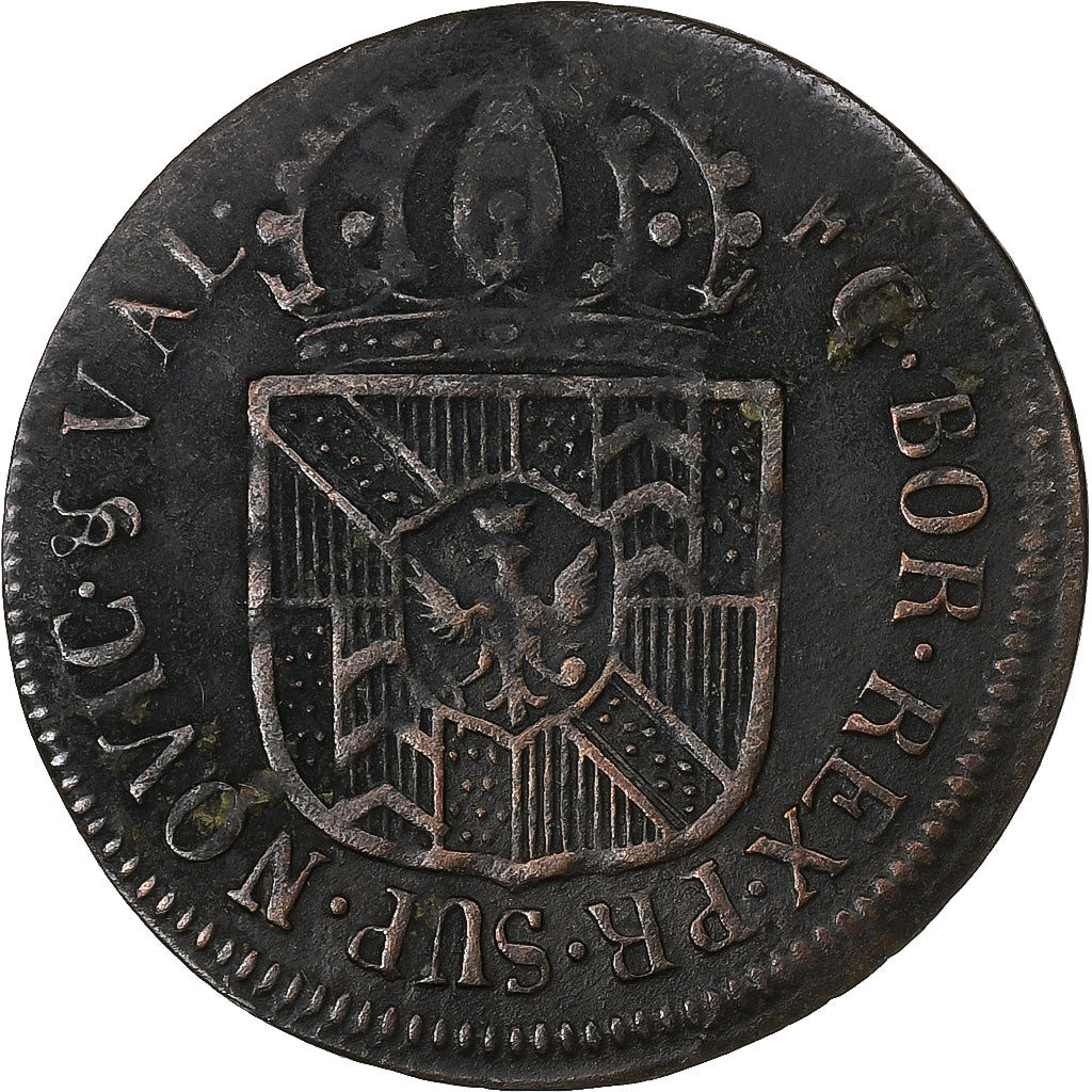 SWISS CANTONS, NEUCHATEL, 1/2 Batzen, 1789, Billon, EF(40-45)