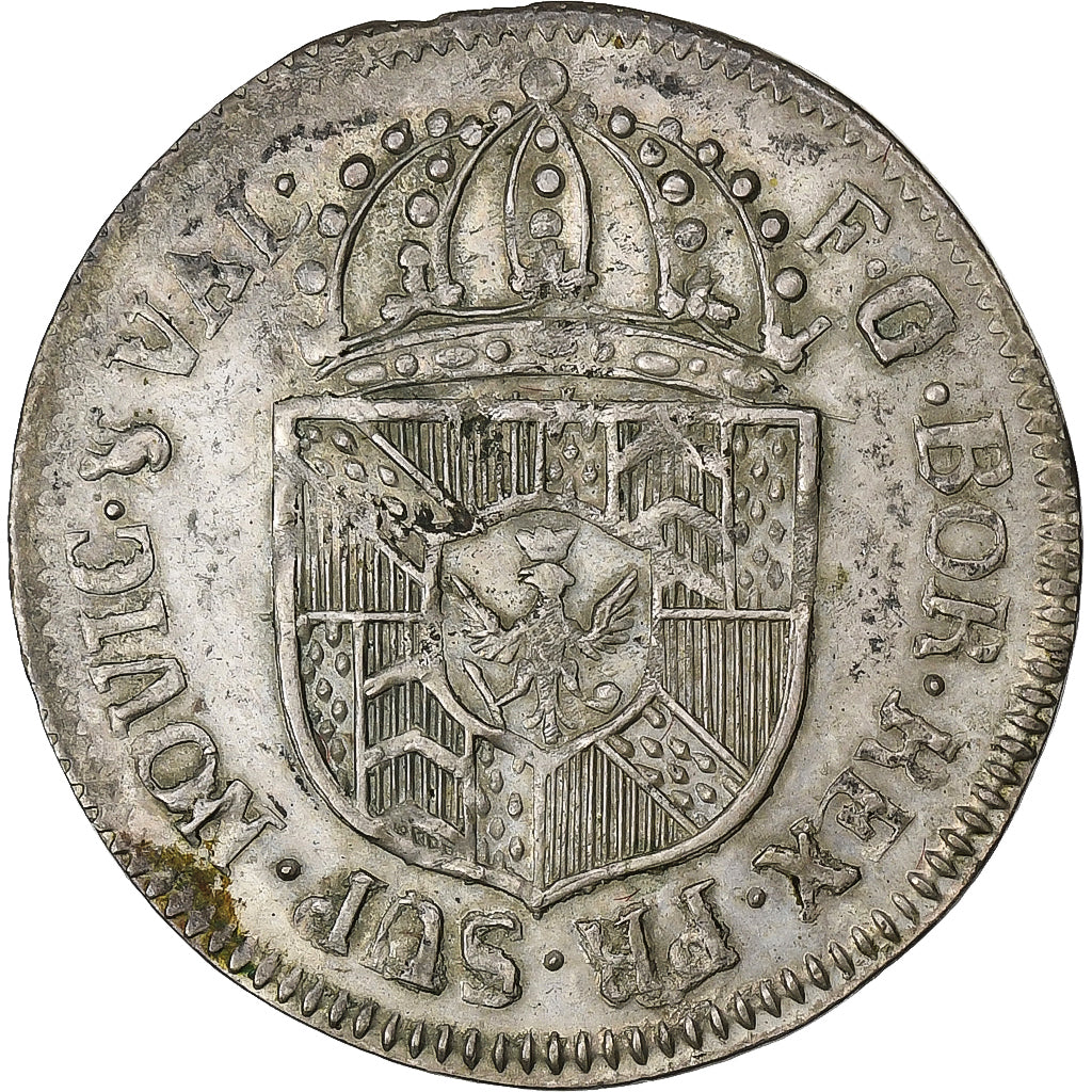 SWISS CANTONS, NEUCHATEL, 1/2 Batzen, 1798, Billon, EF(40-45)