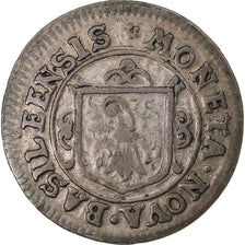 CANTONES SUIZOS, BASEL, 1 assis, 1698, Vellón, BC+