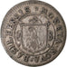 CANTONES SUIZOS, BASEL, 1 assis, 1698, Vellón, BC+