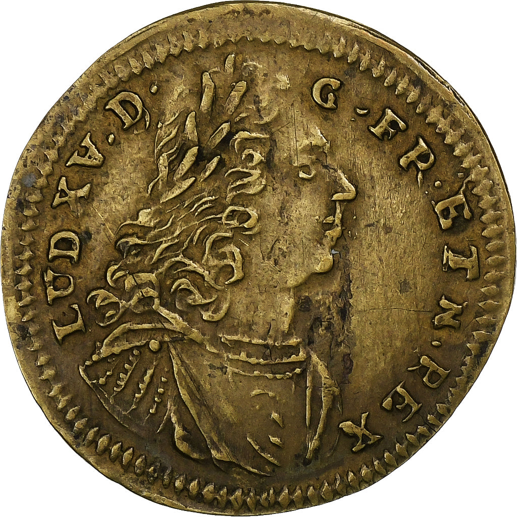 Germany, Nuremberg token, Louis XV, Nuremberg, Brass, AU(55-58)