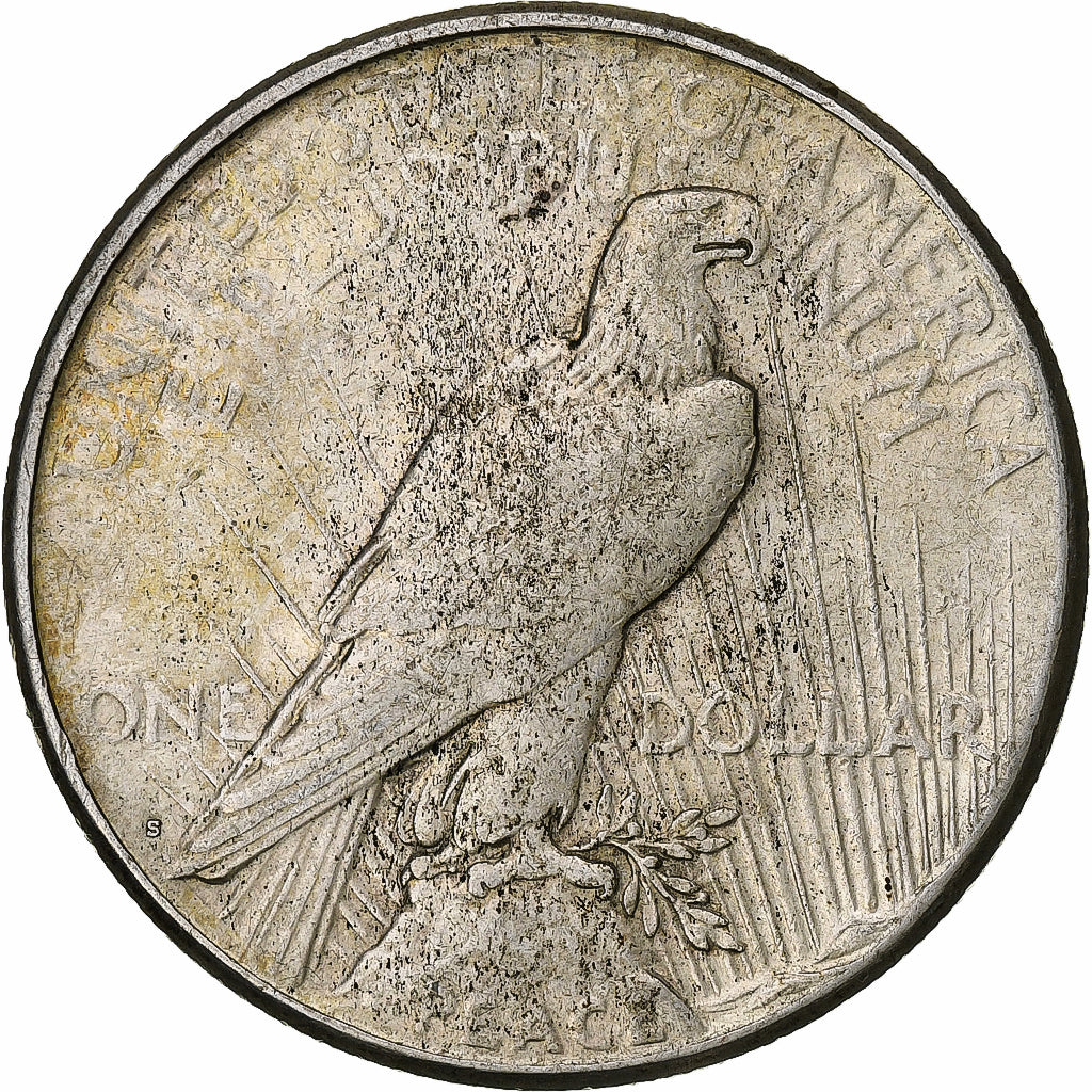 United States, Dollar, Peace, 1923, San Francisco, Silver, VF(30-35), KM:150