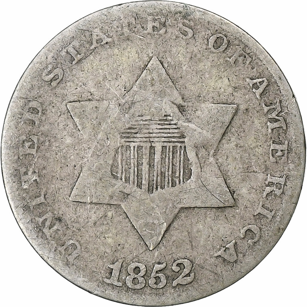 Vereinigte Staaten, Silver 3 Cents, 1852, Philadelphia, Silber, S