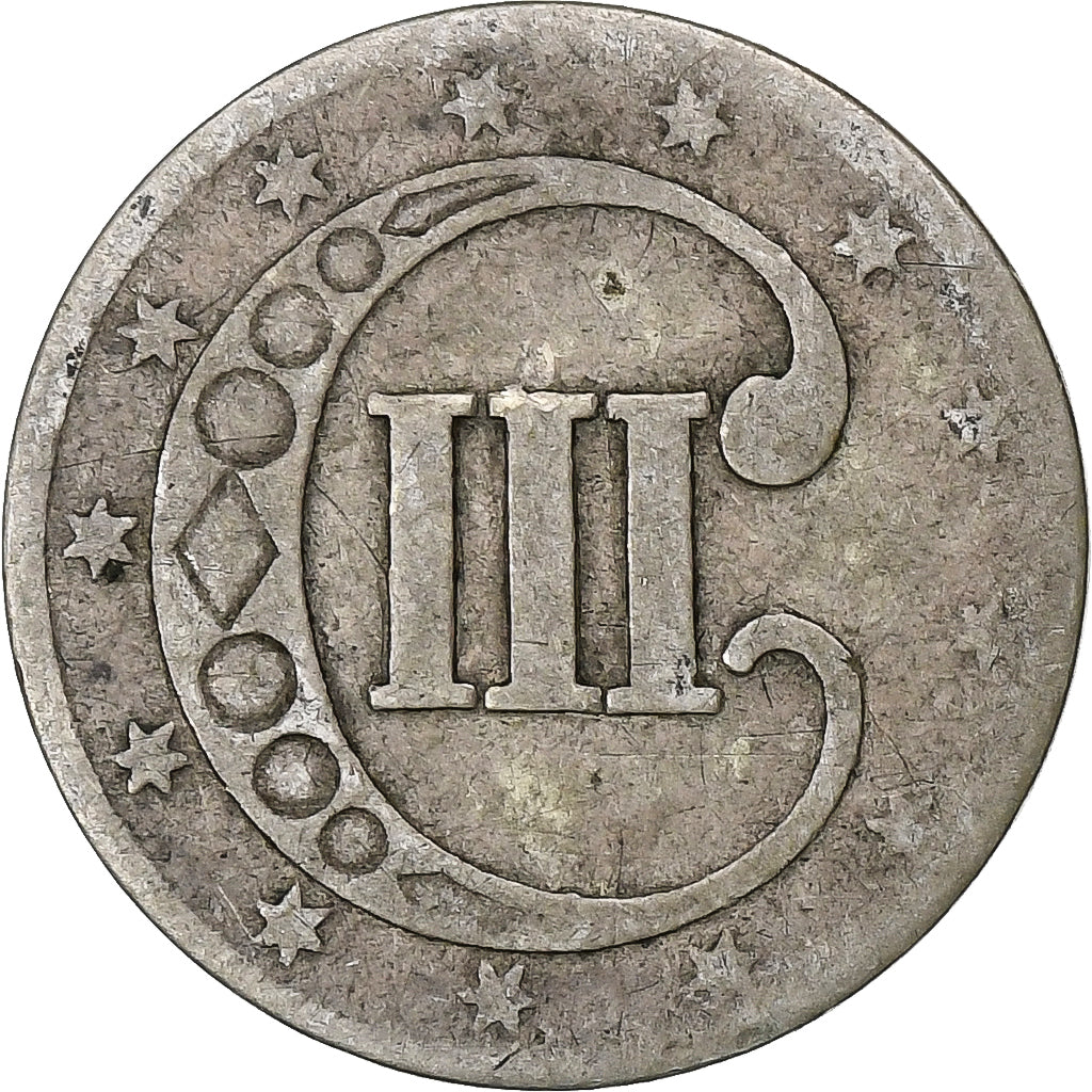 Vereinigte Staaten, Silver 3 Cents, 1852, Philadelphia, Silber, S
