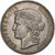 Svizzera, 5 Francs, Helvetia, 1907, Bern, Argento, BB+, KM:34