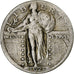 États-Unis, Standing Liberty Quarter, 1921, Philadelphie, Argent, TB+, KM:145