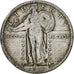 United States, Standing Liberty Quarter, 1918, San Francisco, Silver, VF(30-35)