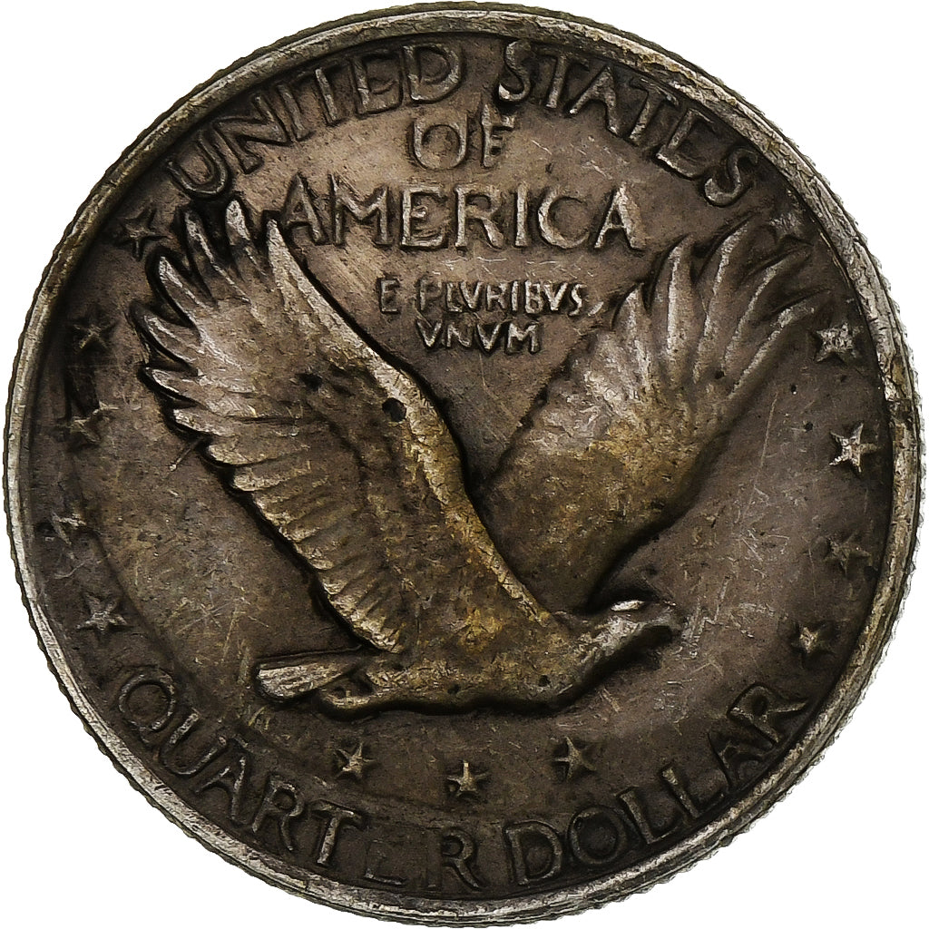 United States, Standing Liberty Quarter, 1924, Philadelphia, Silver, VF(30-35)