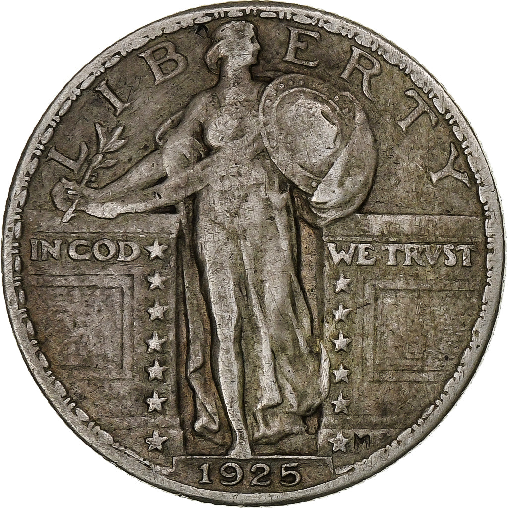 Vereinigte Staaten, Standing Liberty Quarter, 1925, Philadelphia, Silber, S