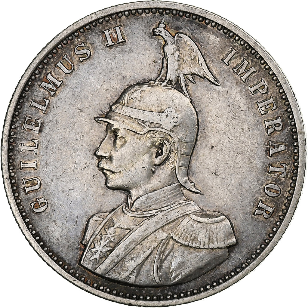 AFRICA ORIENTALE TEDESCA, Wihelm II, Rupie, 1890, Berlin, Argento, BB, KM:2