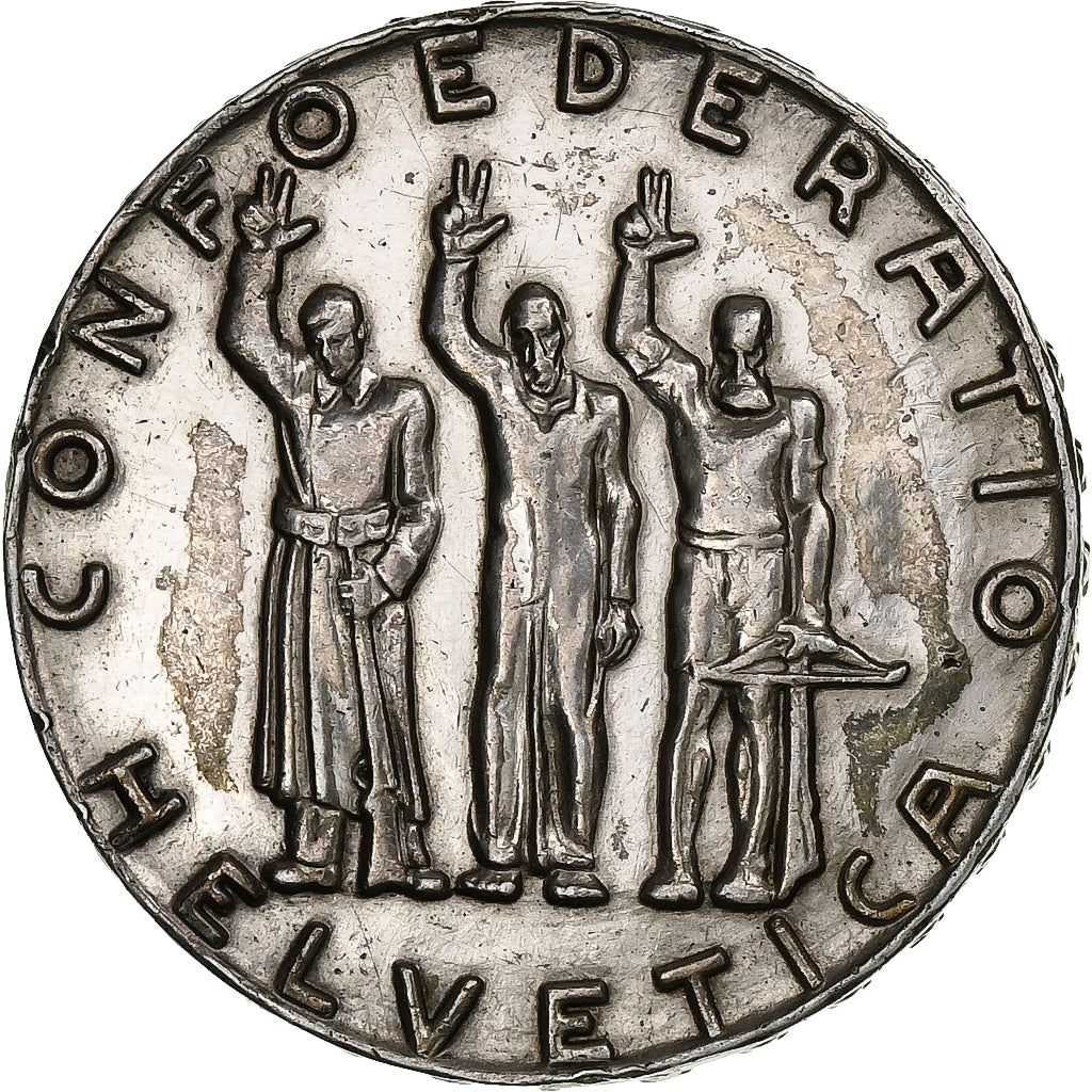 Switzerland, 5 Francs, 1941, Bern, Silver, EF(40-45), KM:44