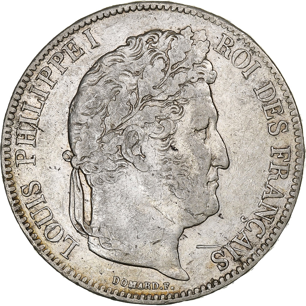 França, Louis-Philippe, 5 Francs, 1832, La Rochelle, Prata, AU(50-53)