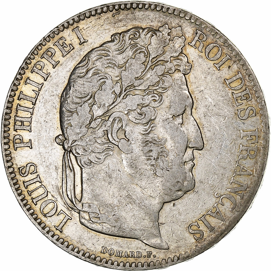 Francia, Louis-Philippe, 5 Francs, 1833, Paris, Plata, MBC+, Gadoury:678