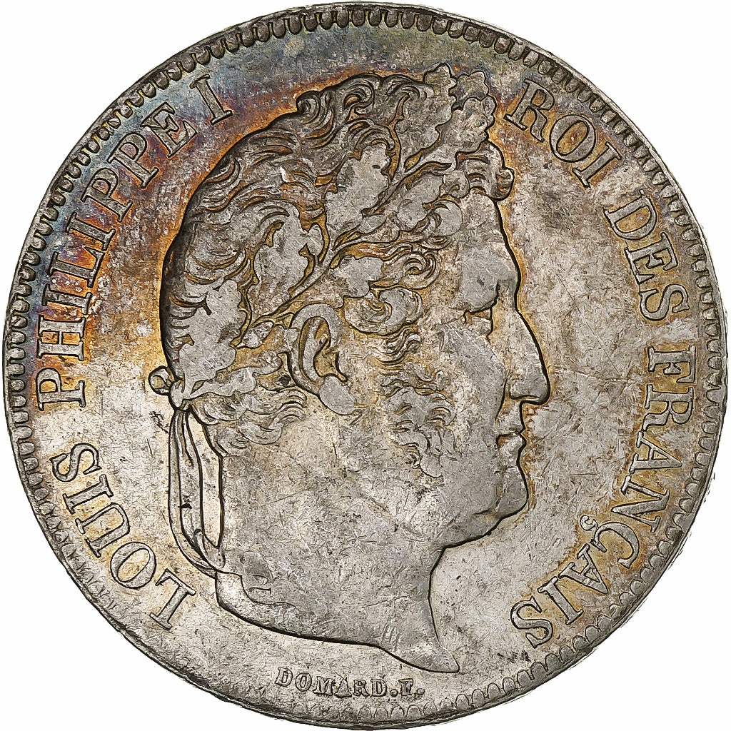 Francja, Louis-Philippe, 5 Francs, 1833, Lille, Srebro, AU(50-53), Gadoury:678