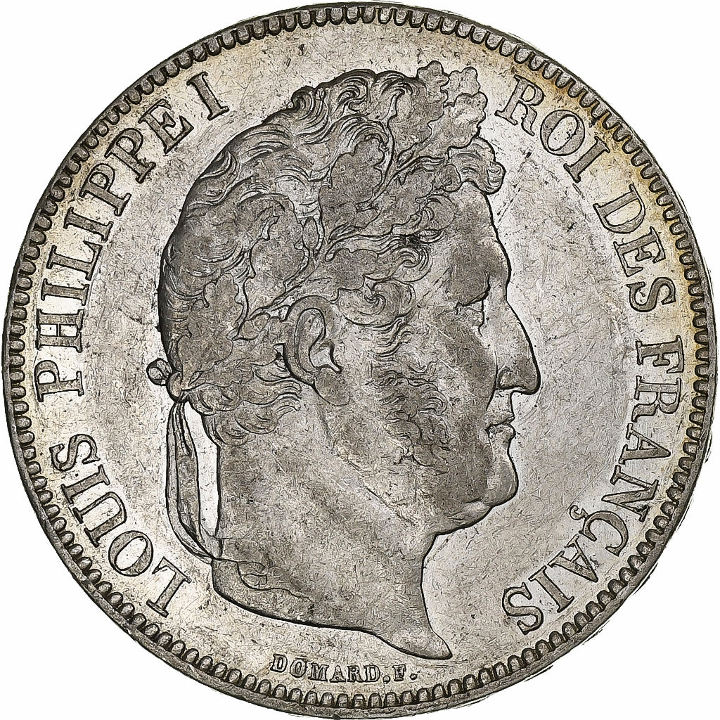 Francia, Louis-Philippe, 5 Francs, 1834, Paris, Plata, MBC+, Gadoury:678
