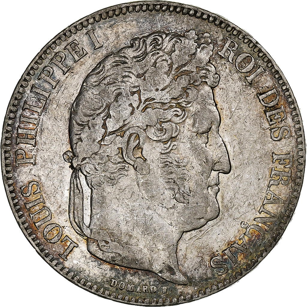 Frankrijk, Louis-Philippe, 5 Francs, 1834, Rouen, Zilver, ZF+, Gadoury:678