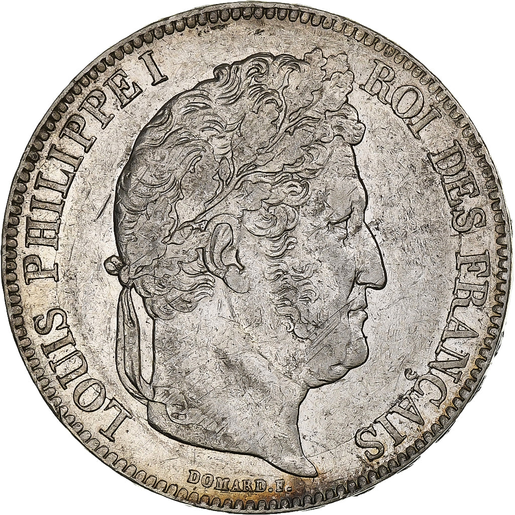 France, Louis-Philippe, 5 Francs, 1835, Rouen, Silver, AU(50-53), Gadoury:678