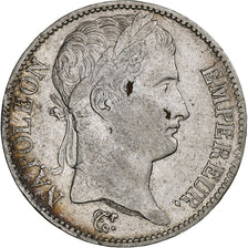 Francia, Napoleon I, 5 Francs, 1809, Lille, Plata, MBC, Gadoury:584