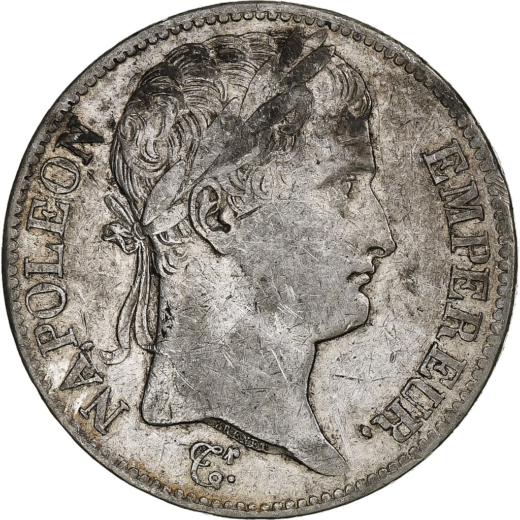 France, Napoleon I, 5 Francs, 1810, Paris, Silver, AU(50-53), Gadoury:584