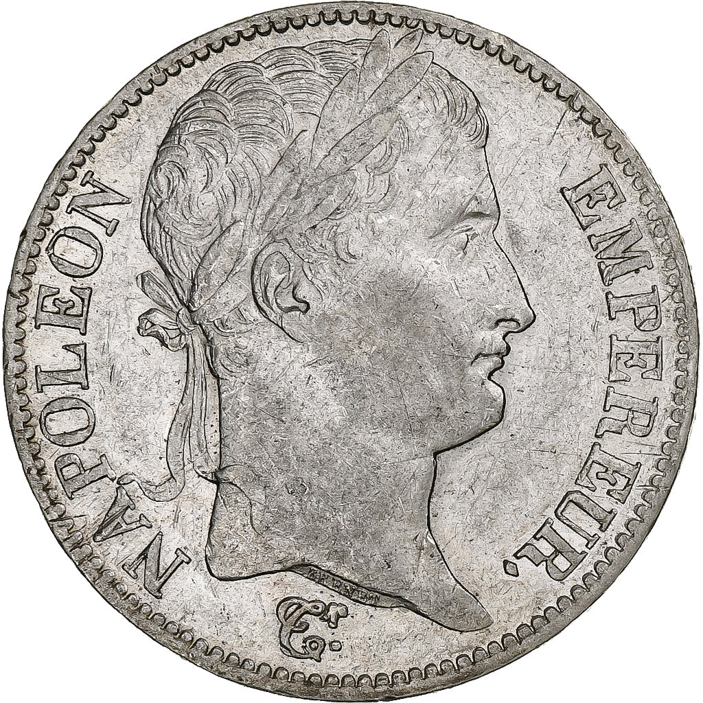 France, Napoleon I, 5 Francs, 1811, La Rochelle, Silver, AU(50-53), Gadoury:584