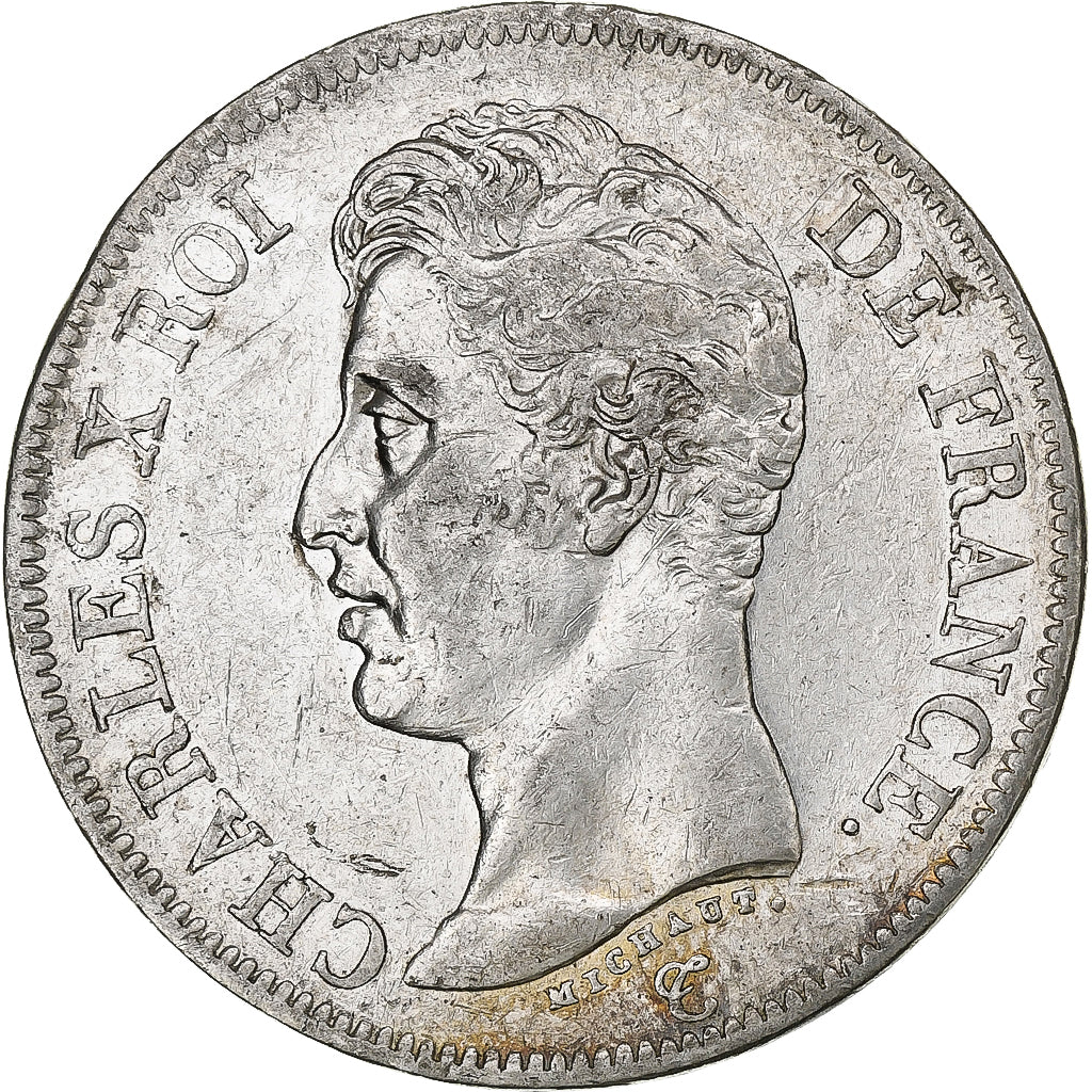 Francia, Charles X, 5 Francs, 1826, Paris, Plata, MBC+, Gadoury:643
