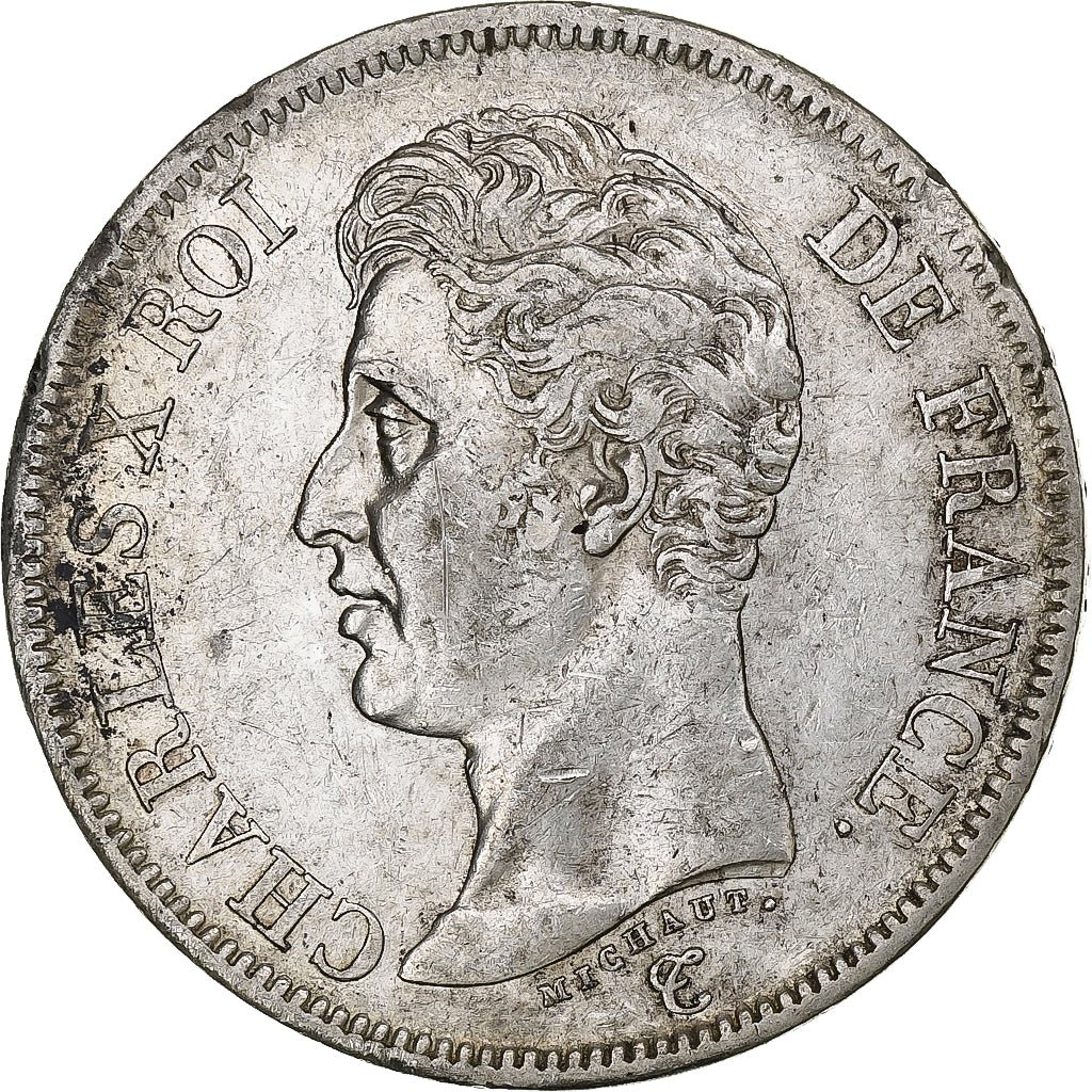 France, Charles X, 5 Francs, 1826, Lyon, Argent, TTB+, Gadoury:643