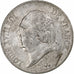 França, Louis XVIII, 5 Francs, 1822, Bordeaux, Prata, EF(40-45), Gadoury:614