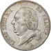 Francia, Louis XVIII, 5 Francs, 1824, Bordeaux, Plata, MBC+, Gadoury:614