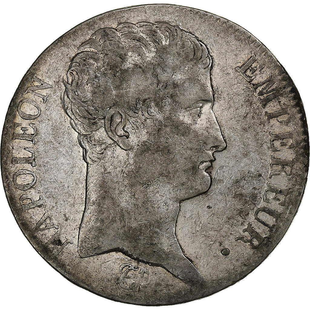 Francia, Napoleon I, 5 Francs, AN 13, Paris, Plata, BC+, Gadoury:580