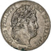 Francia, Louis-Philippe, 5 Francs, 1840, Bordeaux, Plata, MBC+, Gadoury:678