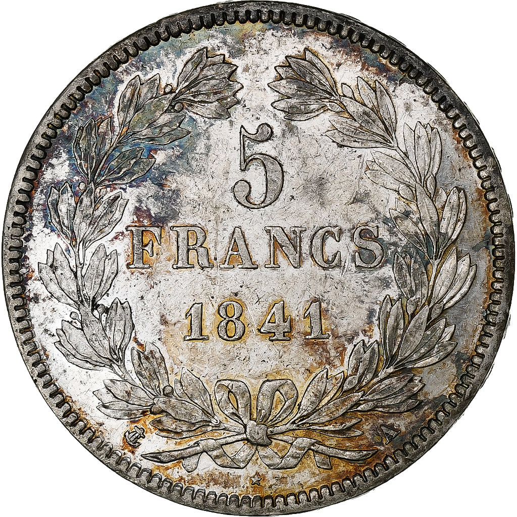France, Louis-Philippe, 5 Francs, 1841, Paris, Argent, TTB+, Gadoury:678