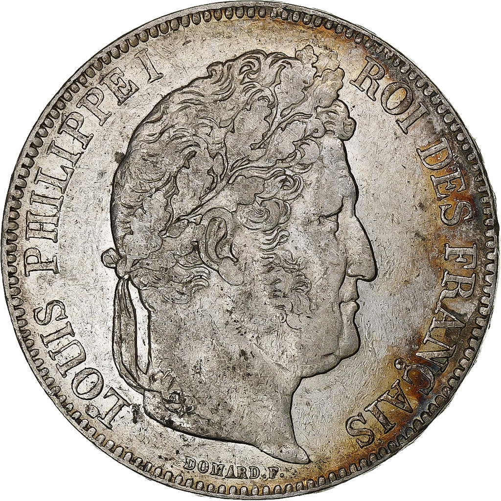 Frankrijk, Louis-Philippe, 5 Francs, 1841, Strasbourg, Zilver, ZF+, Gadoury:678