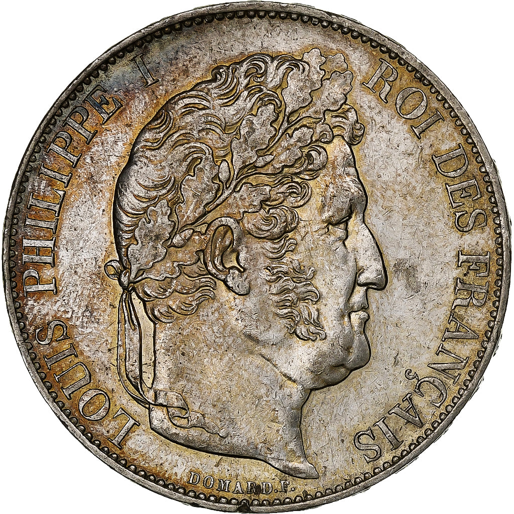 Frankreich, Louis-Philippe, 5 Francs, 1845, Bordeaux, Silber, SS+, Gadoury:678a