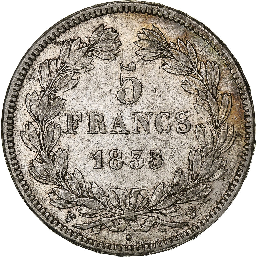 Frankrijk, Louis-Philippe, 5 Francs, 1835, Lille, Zilver, ZF+, Gadoury:678