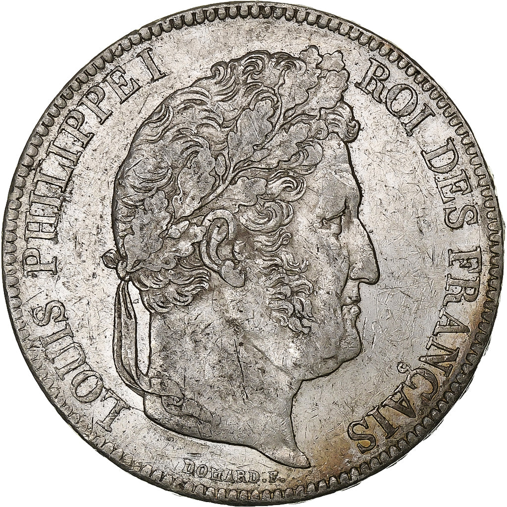 Francia, Louis-Philippe, 5 Francs, 1837, Paris, Argento, BB+, Gadoury:678