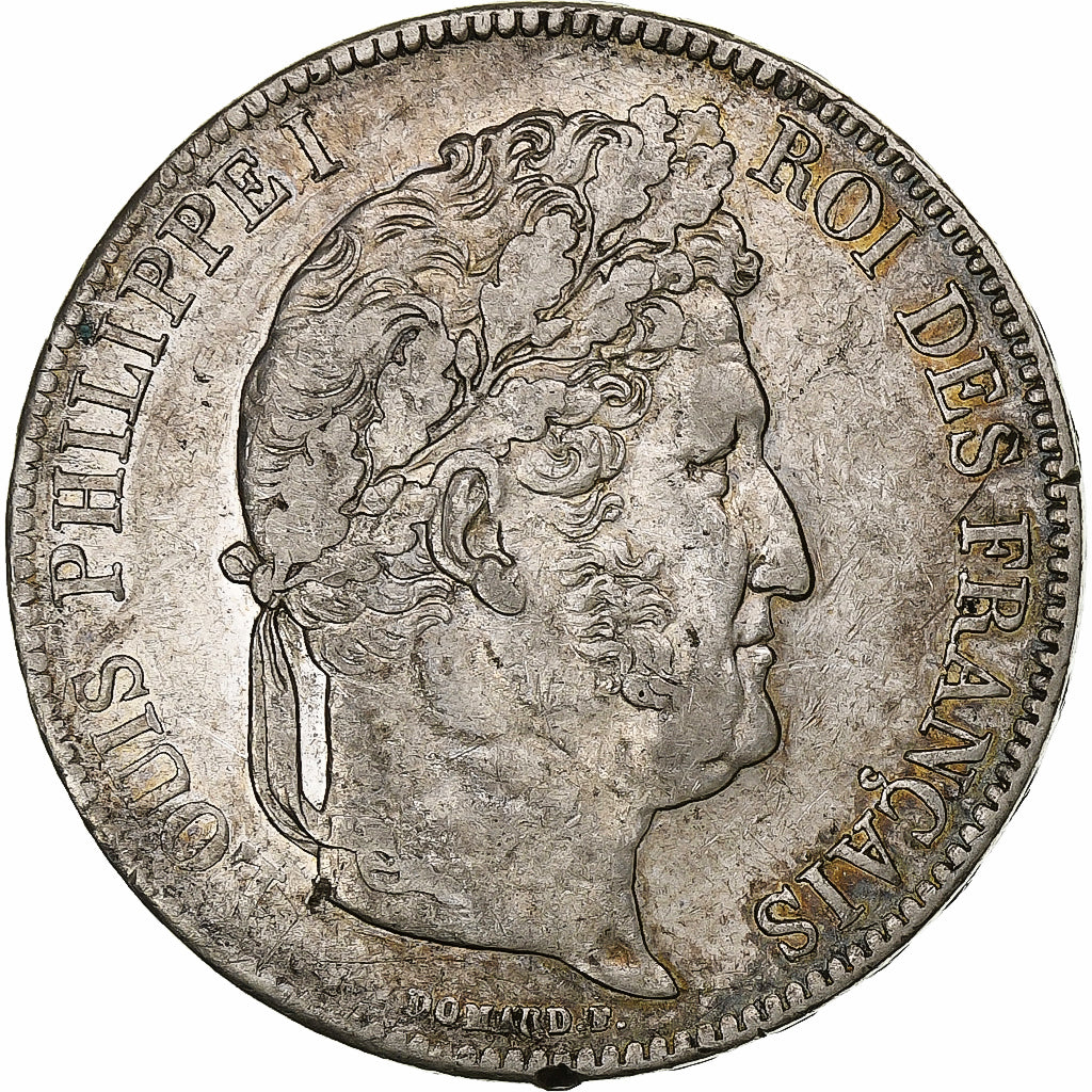 France, Louis-Philippe, 5 Francs, 1840, Paris, Silver, AU(55-58), Gadoury:678