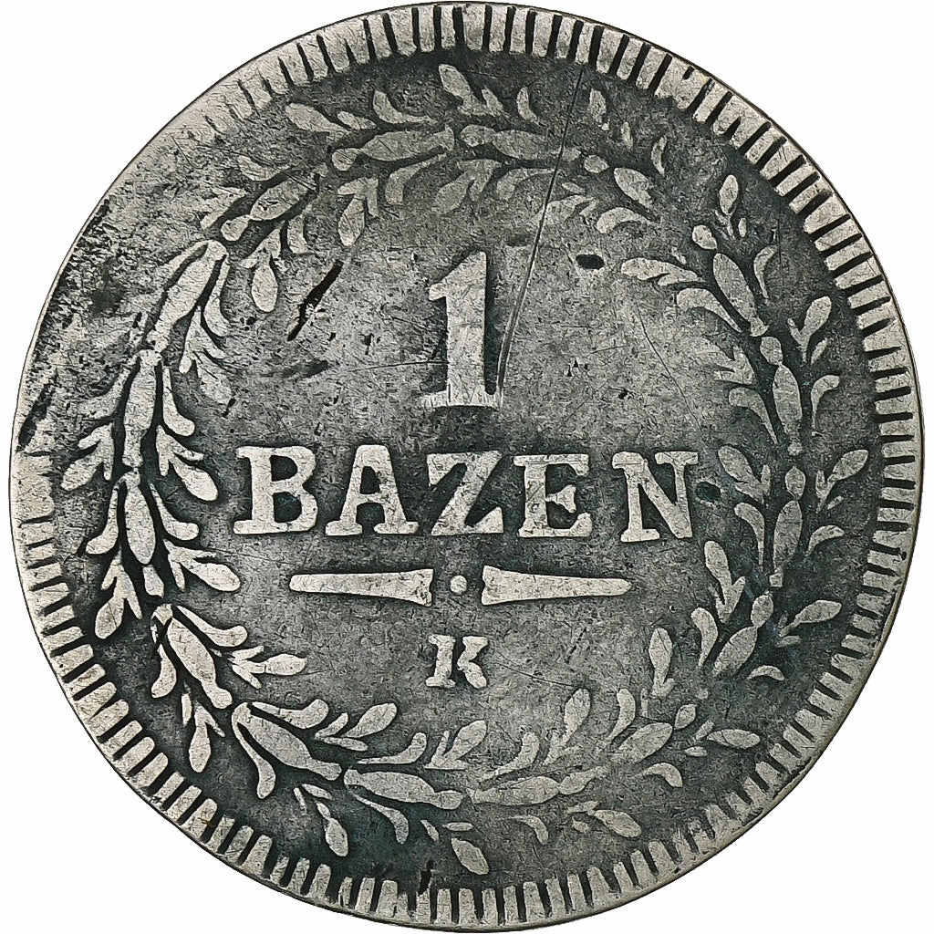 Swiss Cantons, Saint Gall, 1 Batz, 1812, Billon, VF(20-25)