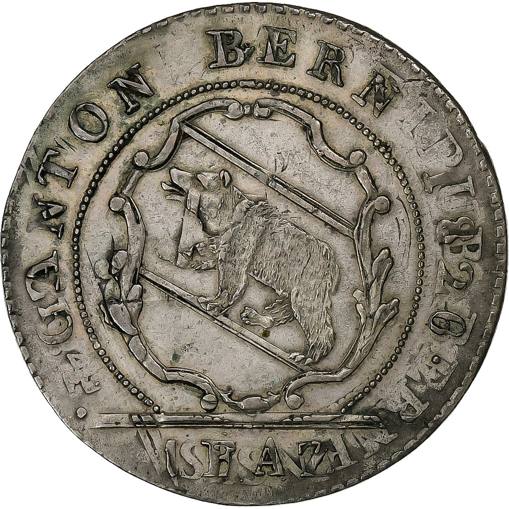 Swiss Cantons, Bern, 1 Batz, 1826, Bern, Billon, VF(20-25), KM:19