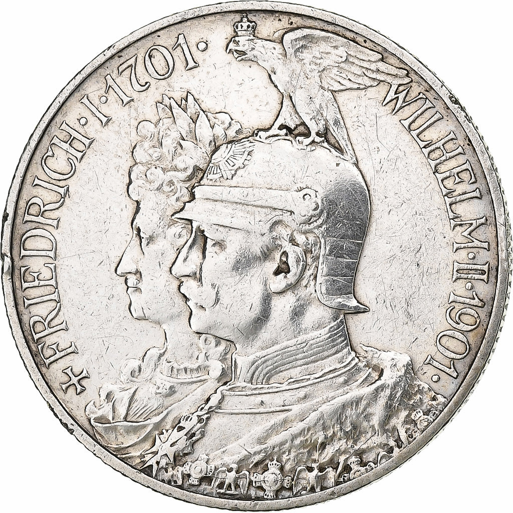 Germany, 2 Mark, 1901, Silver, AU(50-53)