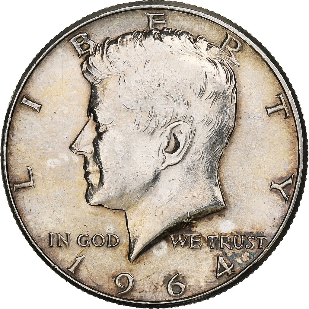 United States, Half Dollar, Kennedy, 1964, Philadelphia, Silver, AU(50-53)
