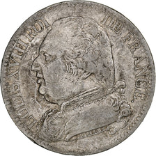 Francja, Louis XVIII, 5 Francs, 1815, Bayonne, Srebro, VF(30-35), Gadoury:591