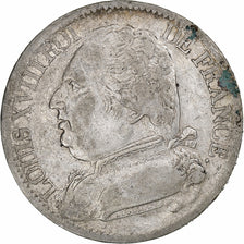France, Louis XVIII, 5 Francs, 1815, Toulouse, Silver, VF(30-35), Gadoury:591