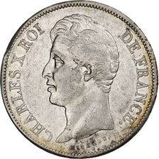 France, Charles X, 5 Francs, 1829, Bordeaux, Silver, EF(40-45), Gadoury:644