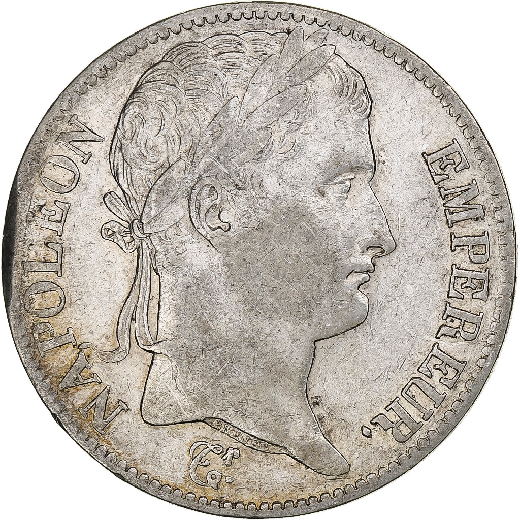 Francia, Napoleon I, 5 Francs, 1813, Paris, Argento, BB+, Gadoury:584