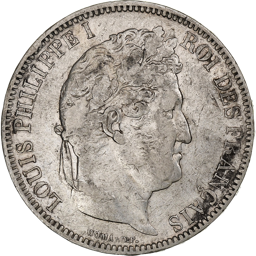 Francia, Louis-Philippe I, 5 Francs, 1831, La Rochelle, Plata, MBC, Gadoury:677a