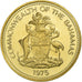 Baamas, Elizabeth II, Cent, 1975, Franklin Mint, Proof, Níquel-Latão