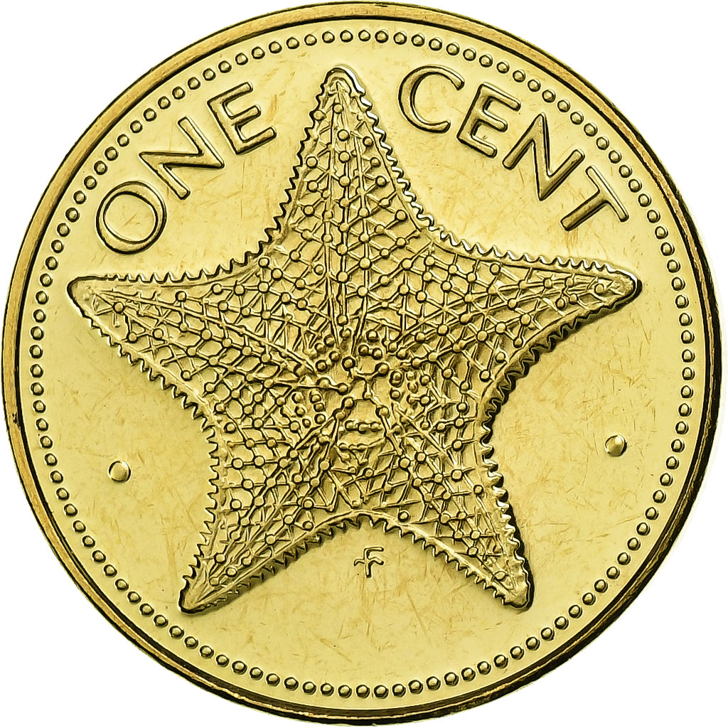 Baamas, Elizabeth II, Cent, 1975, Franklin Mint, Proof, Níquel-Latão